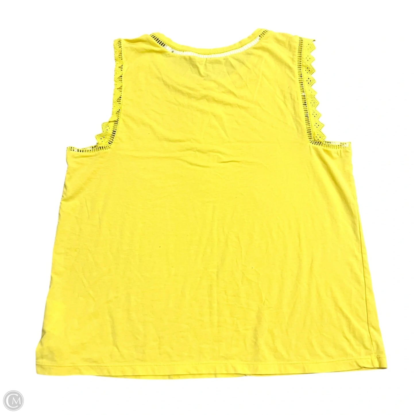 Top Sleeveless Designer By Lilly Pulitzer In Yellow, Size: Xl