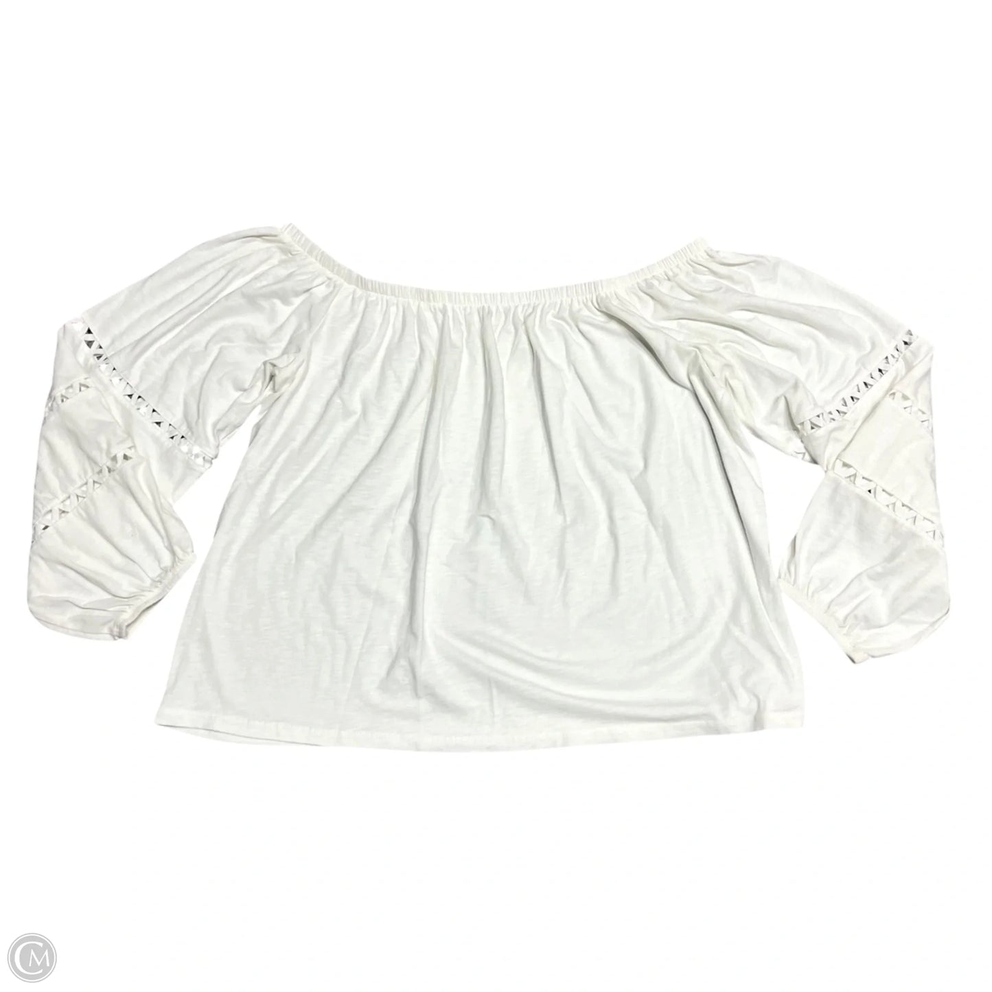 Top Long Sleeve Designer By Lilly Pulitzer In Cream, Size: Xl