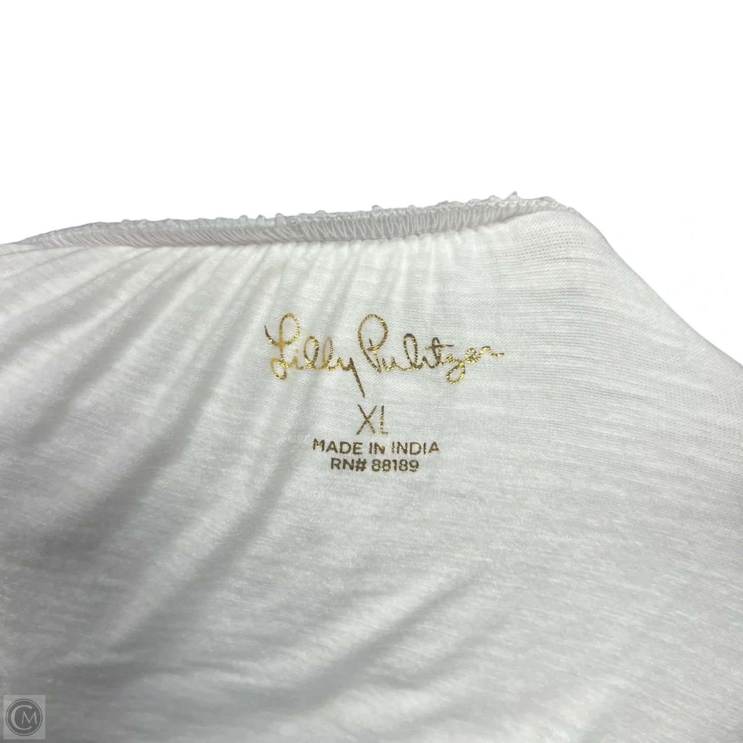 Top Long Sleeve Designer By Lilly Pulitzer In Cream, Size: Xl