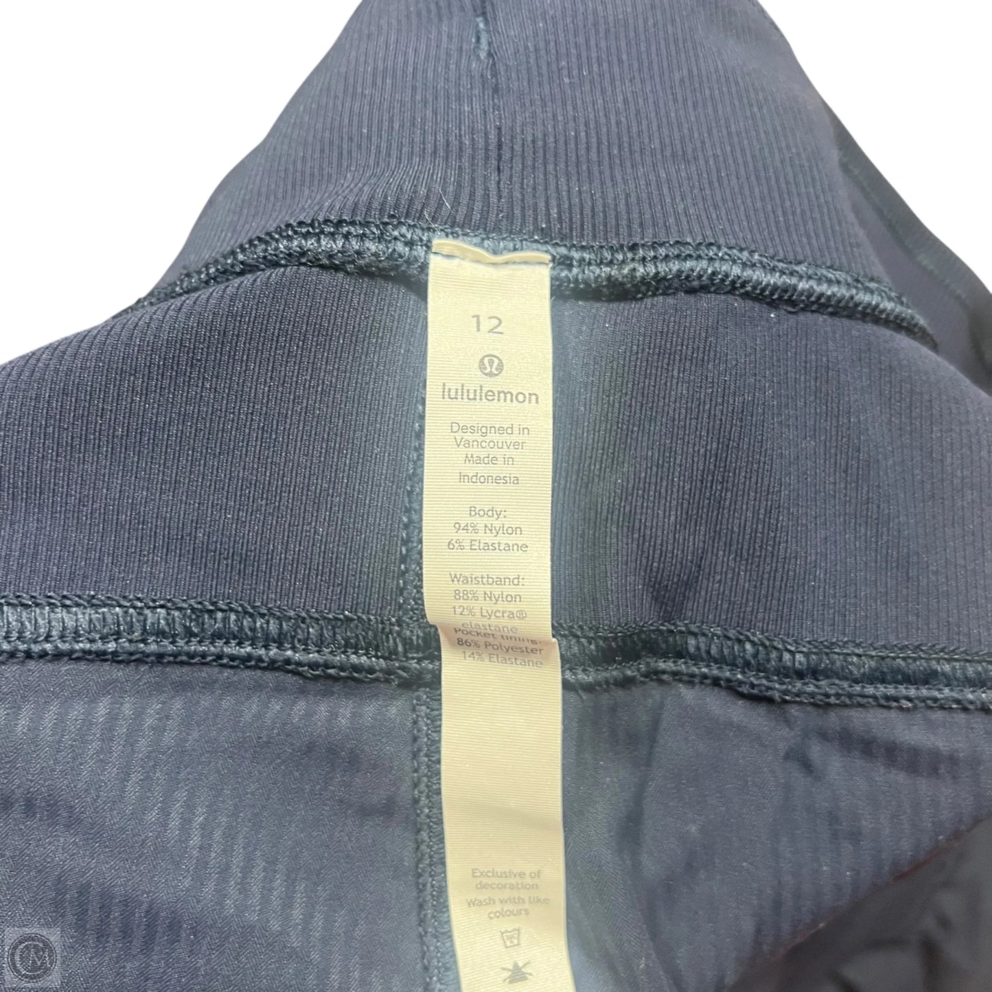 Athletic Pants By Lululemon In Navy, Size: 12