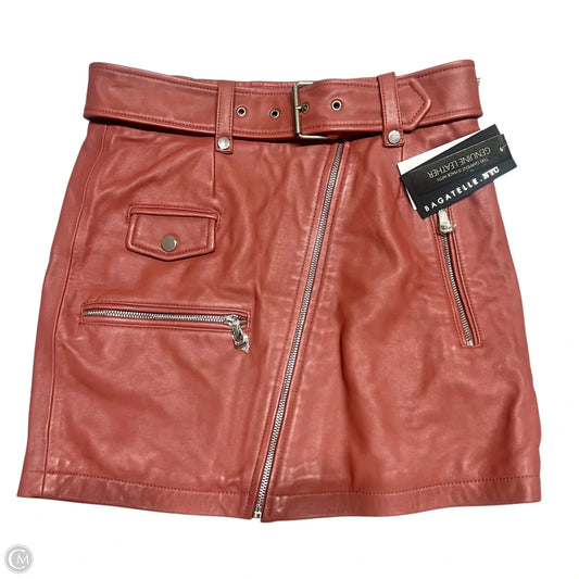 Skirt Mini & Short By Bagatelle In Orange, Size: M