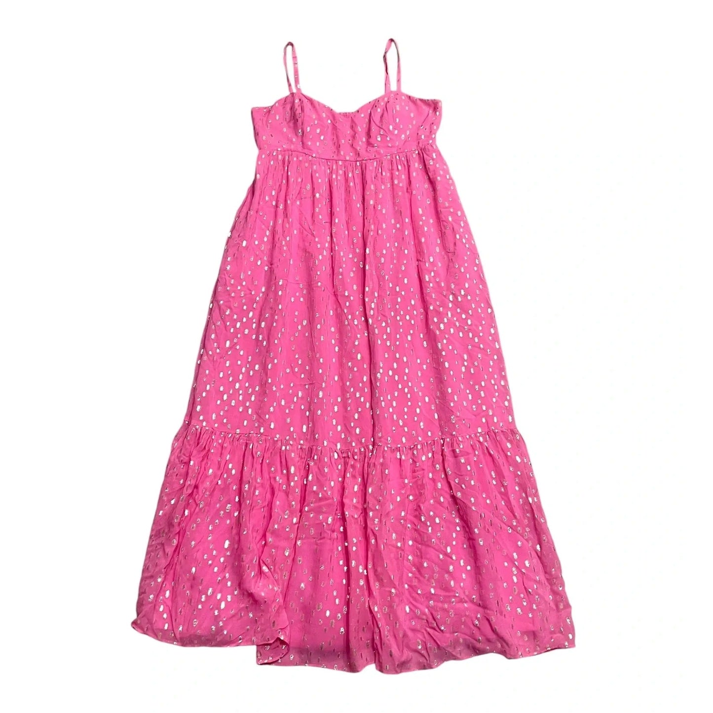 Dress Designer By Lilly Pulitzer In Gold & Pink, Size: L