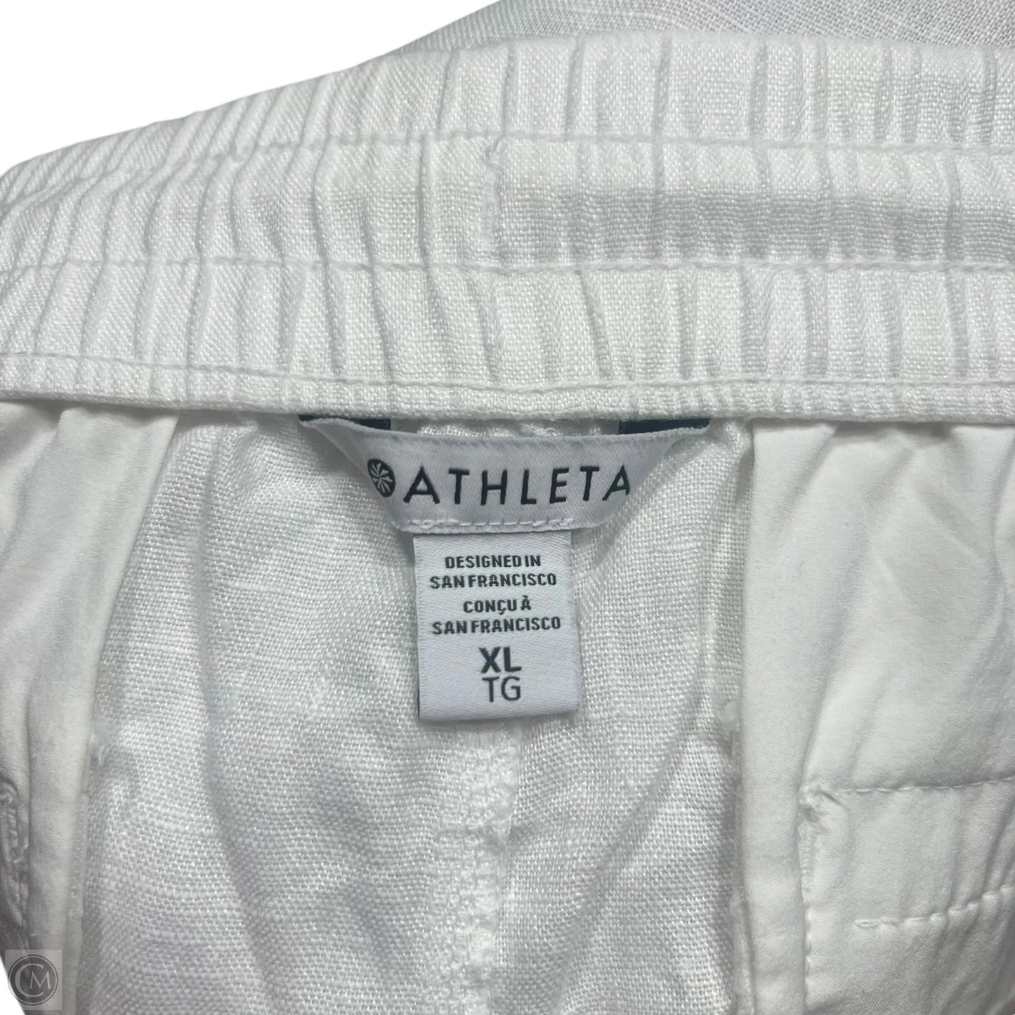 Pants Linen By Athleta In Cream, Size: Xl