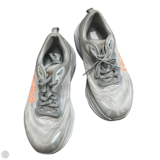 Shoes Sneakers By Hoka In Grey, Size: 7