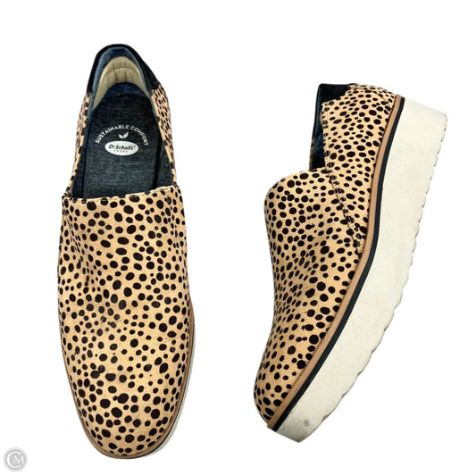 Shoes Sneakers Platform By Dr Scholls In Animal Print, Size: 9.5
