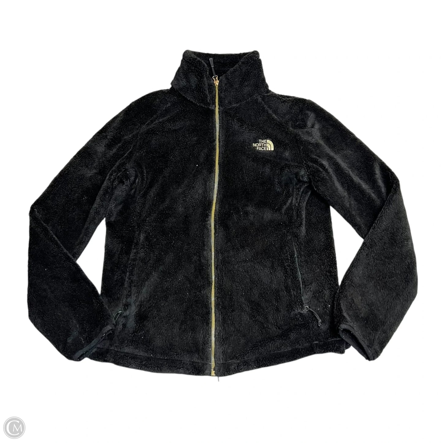 Jacket Faux Fur & Sherpa By The North Face In Black & Gold, Size: M