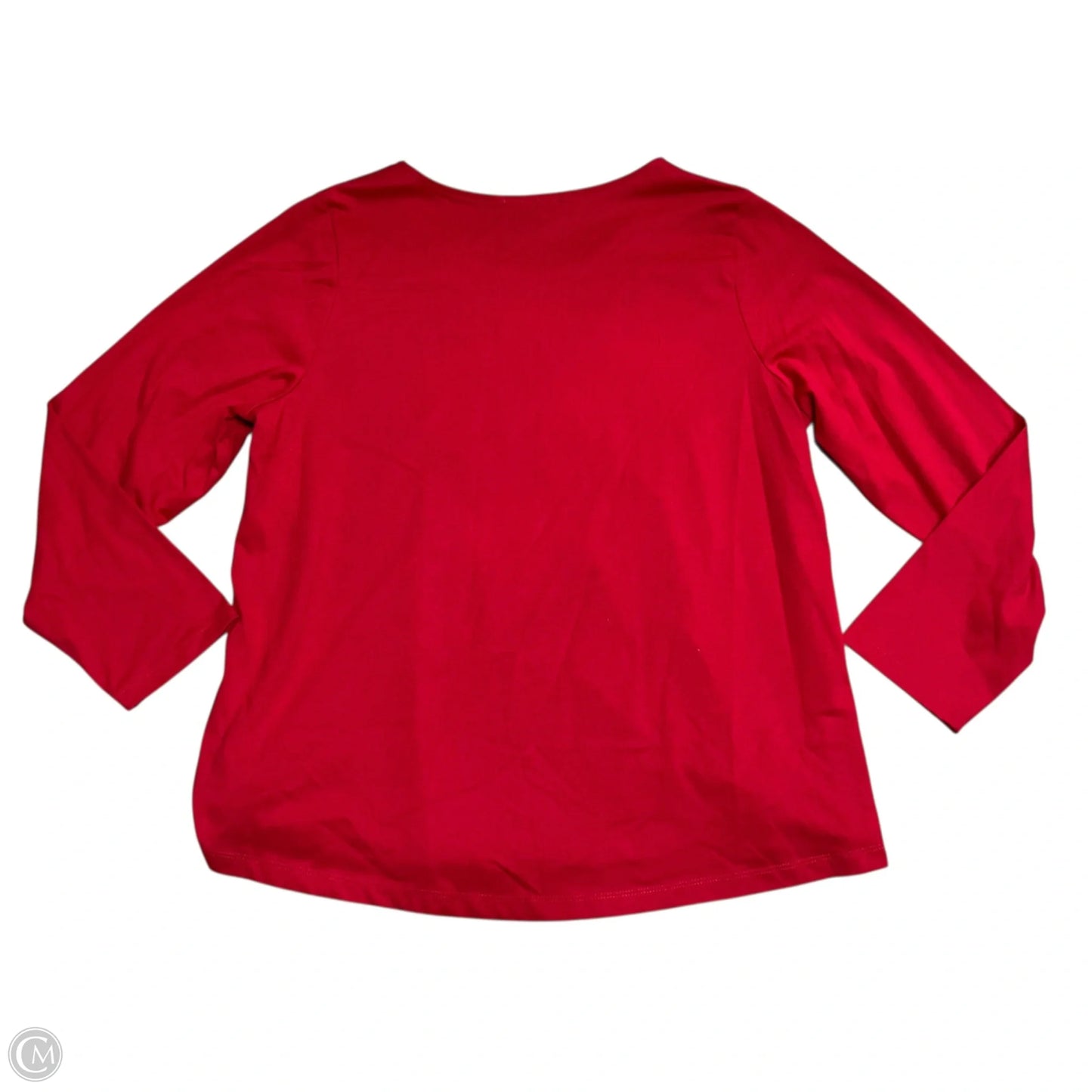 Top Long Sleeve By Project In Red, Size: 1x
