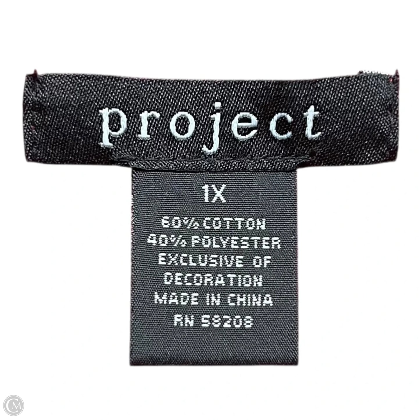 Top Long Sleeve By Project In Red, Size: 1x