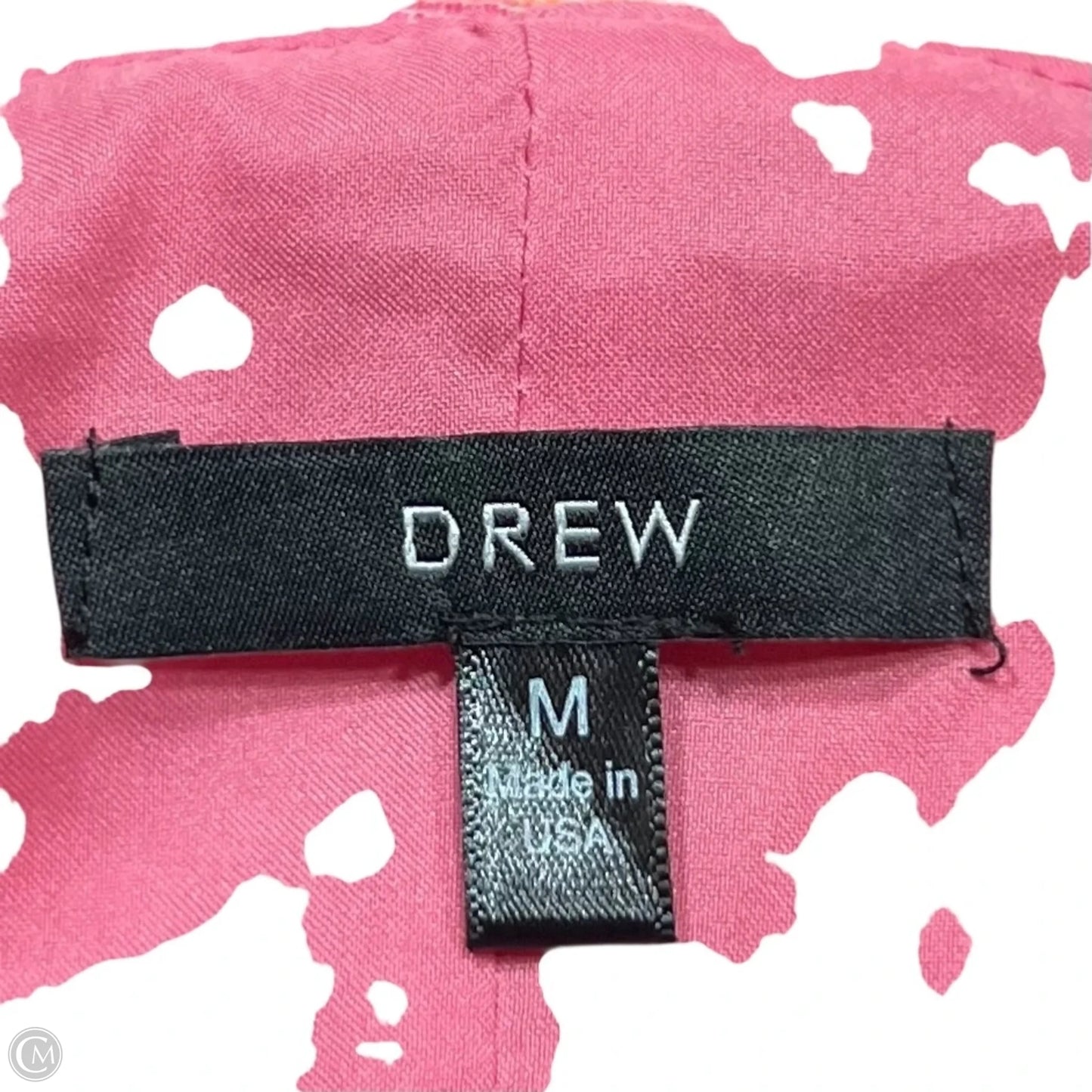 Dress Casual Short By Drew In Cream & Pink, Size: M