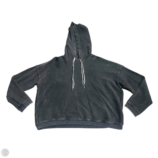 Sweatshirt Hoodie By Aerie In Grey, Size: L