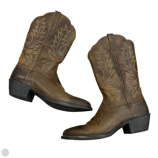 Boots Western By Ariat In Brown, Size: 7
