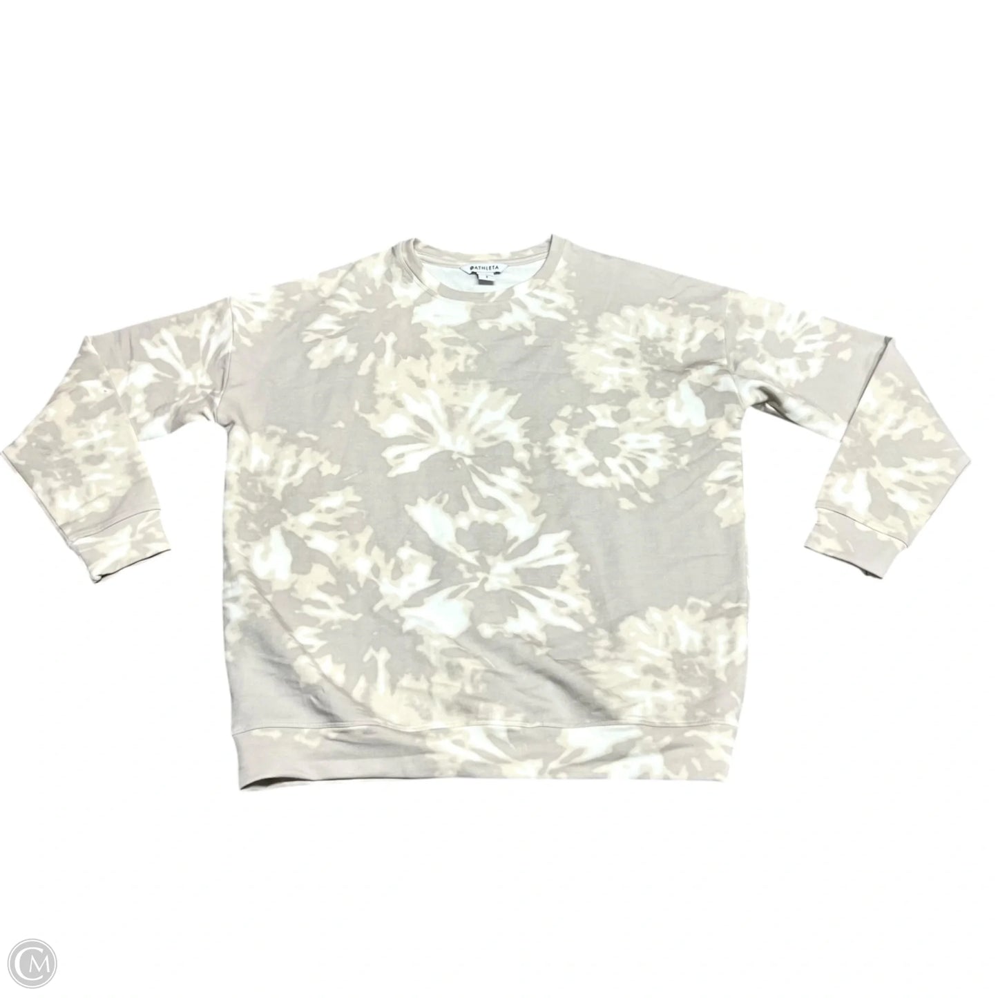 Sweatshirt Crewneck By Athleta In Beige, Size: S