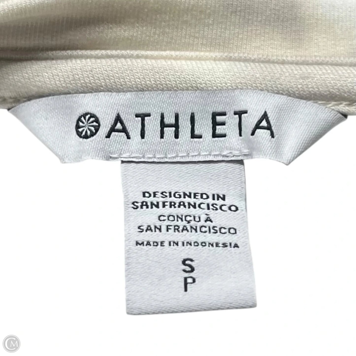 Sweatshirt Crewneck By Athleta In Beige, Size: S