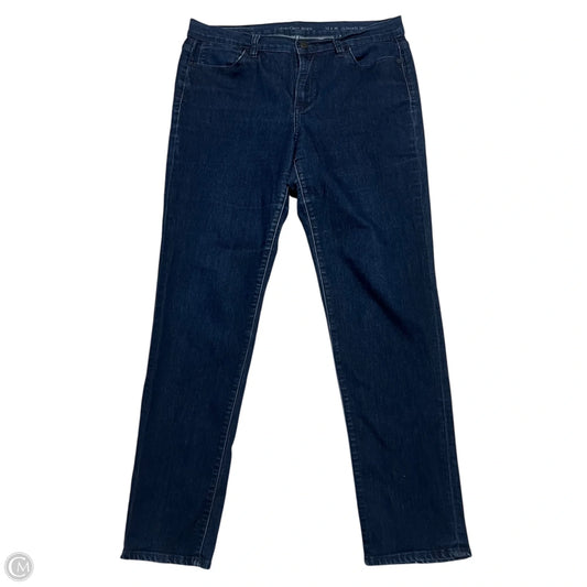 Jeans Skinny By Calvin Klein In Blue Denim, Size: 12