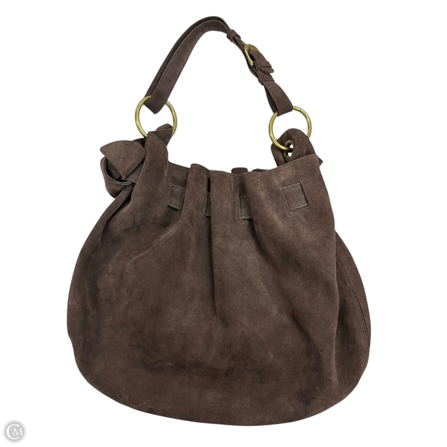 Handbag Leather By Loft, Size: Large