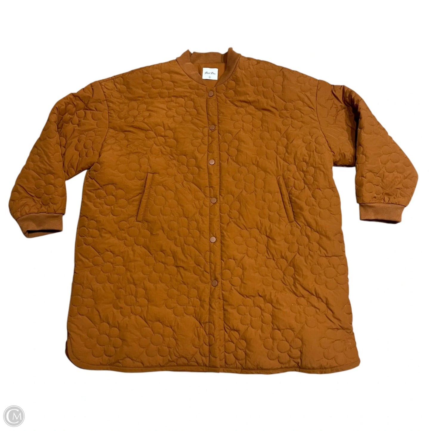 Jacket Puffer & Quilted By Petal Dew In Brown, Size: 3x