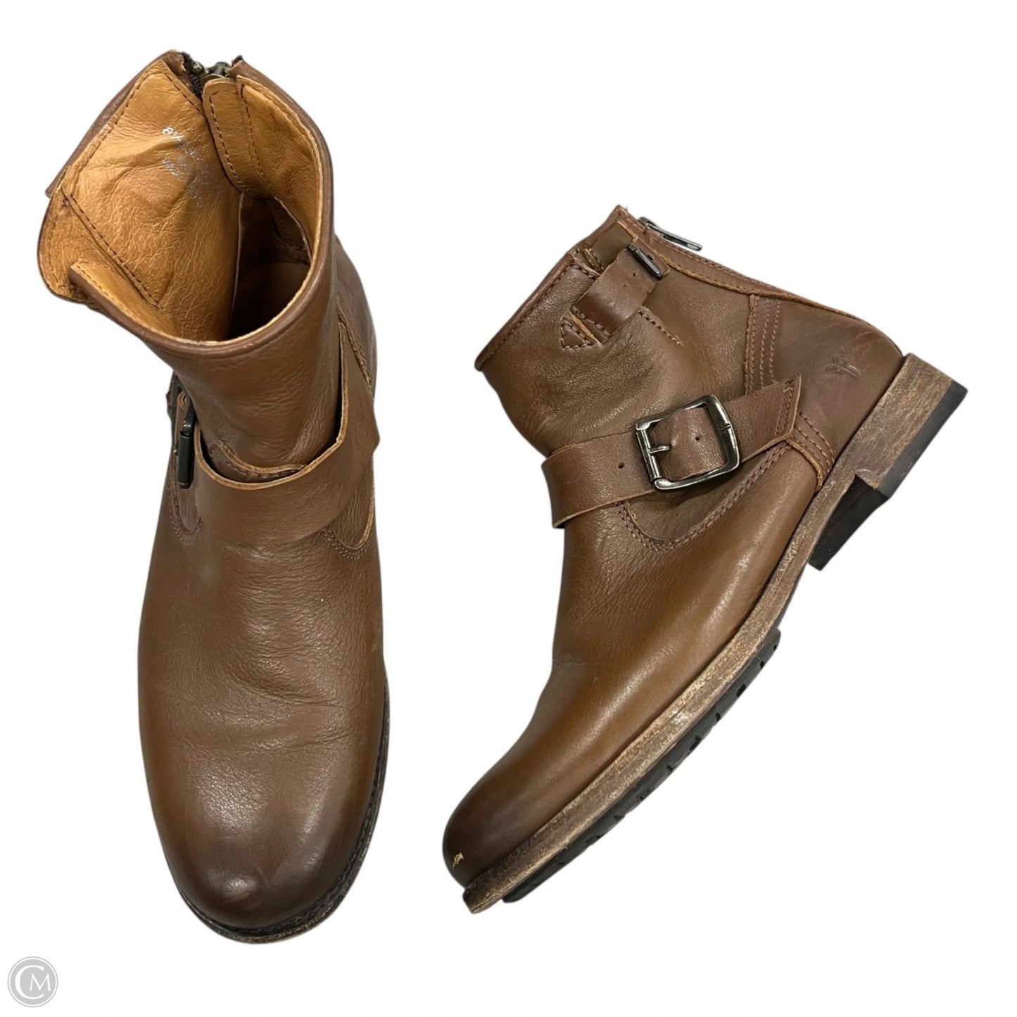 Boots Designer By Frye In Brown, Size: 8.5