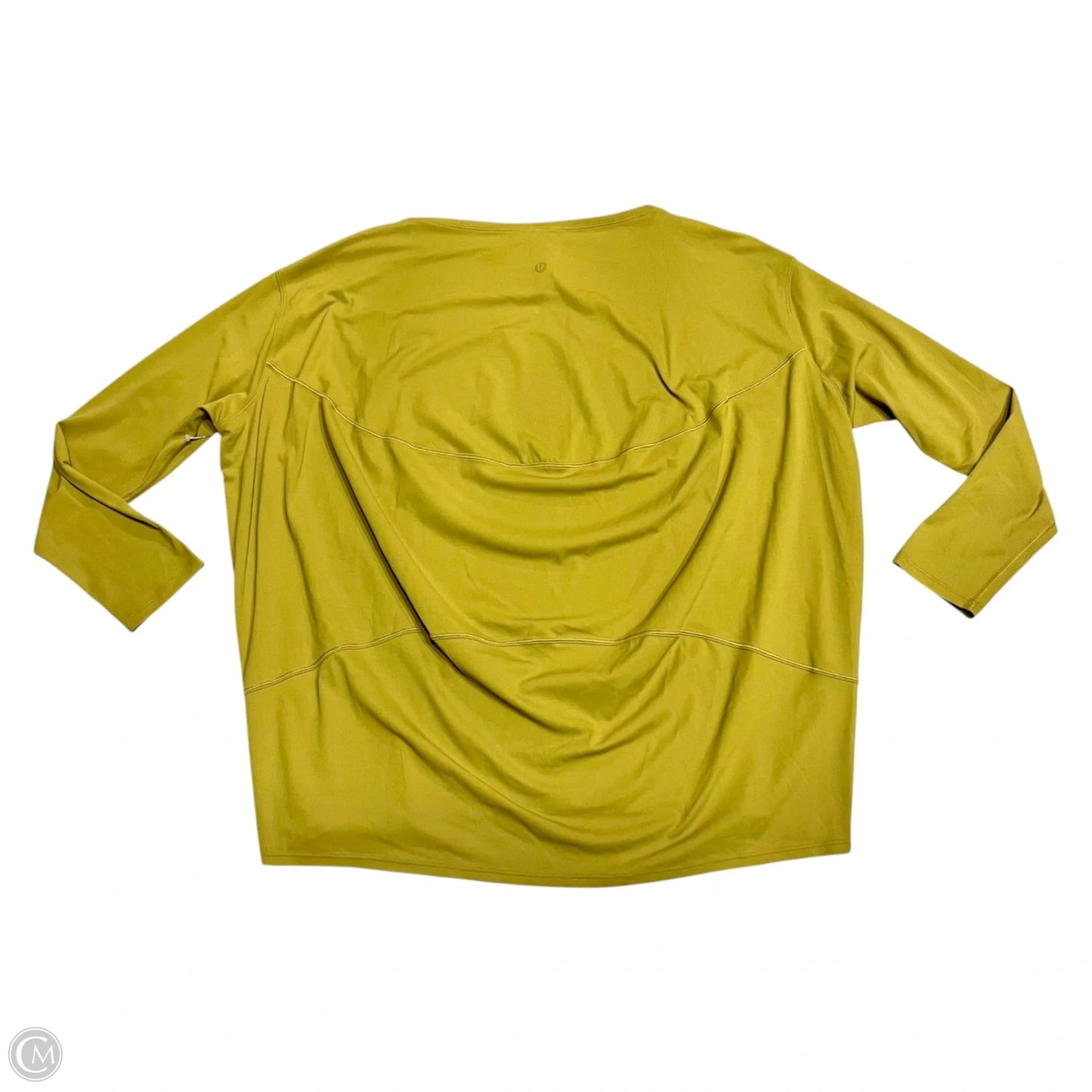 Athletic Top Long Sleeve Crewneck By Lululemon In Green, Size: M