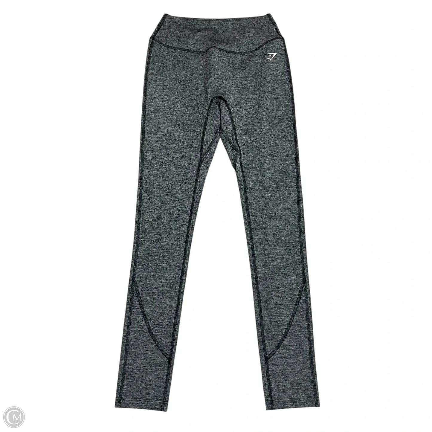 Athletic Leggings By Gym Shark In Black & Grey, Size: Xs