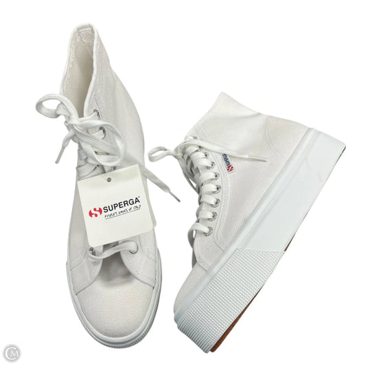 Shoes Sneakers Platform By Superga In White, Size: 8.5