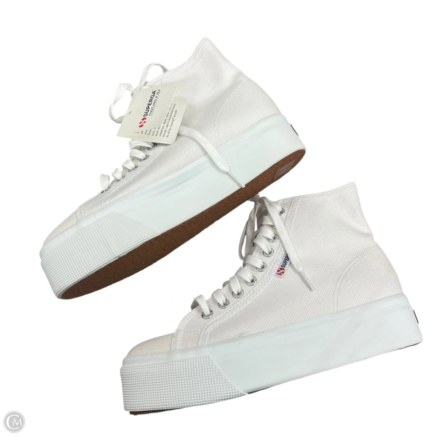 Shoes Sneakers Platform By Superga In White, Size: 8.5