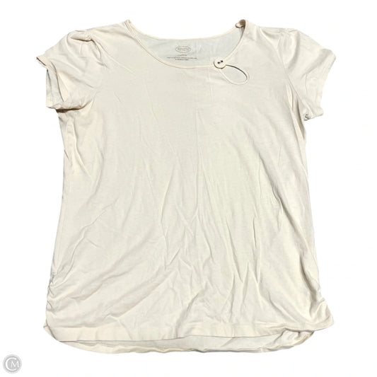 Top Short Sleeve By Talbots In Yellow, Size: M