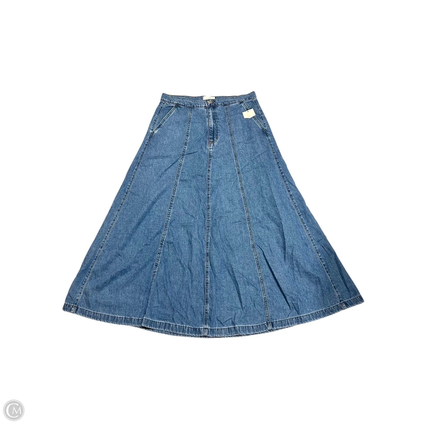 Skirt Maxi By Universal Thread In Blue Denim, Size: 10