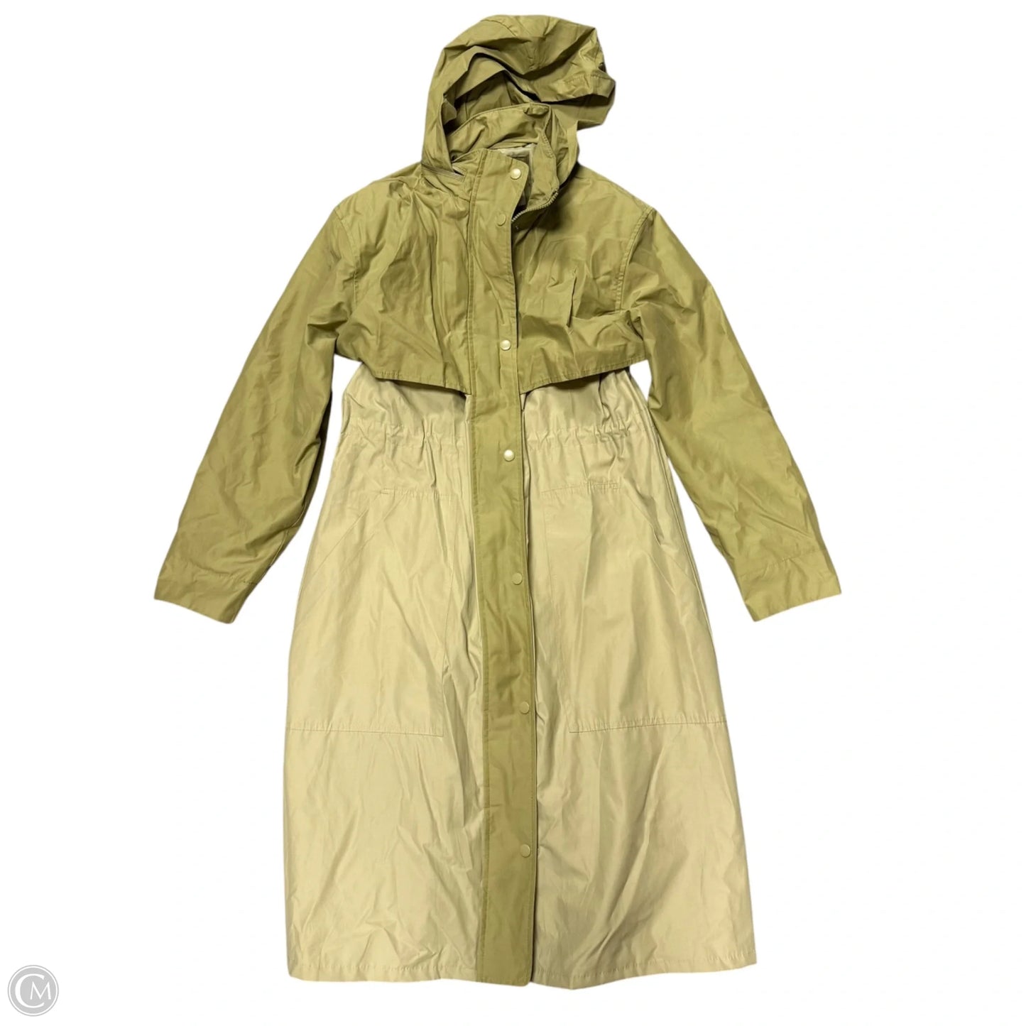 Coat Raincoat By A New Day In Green, Size: S