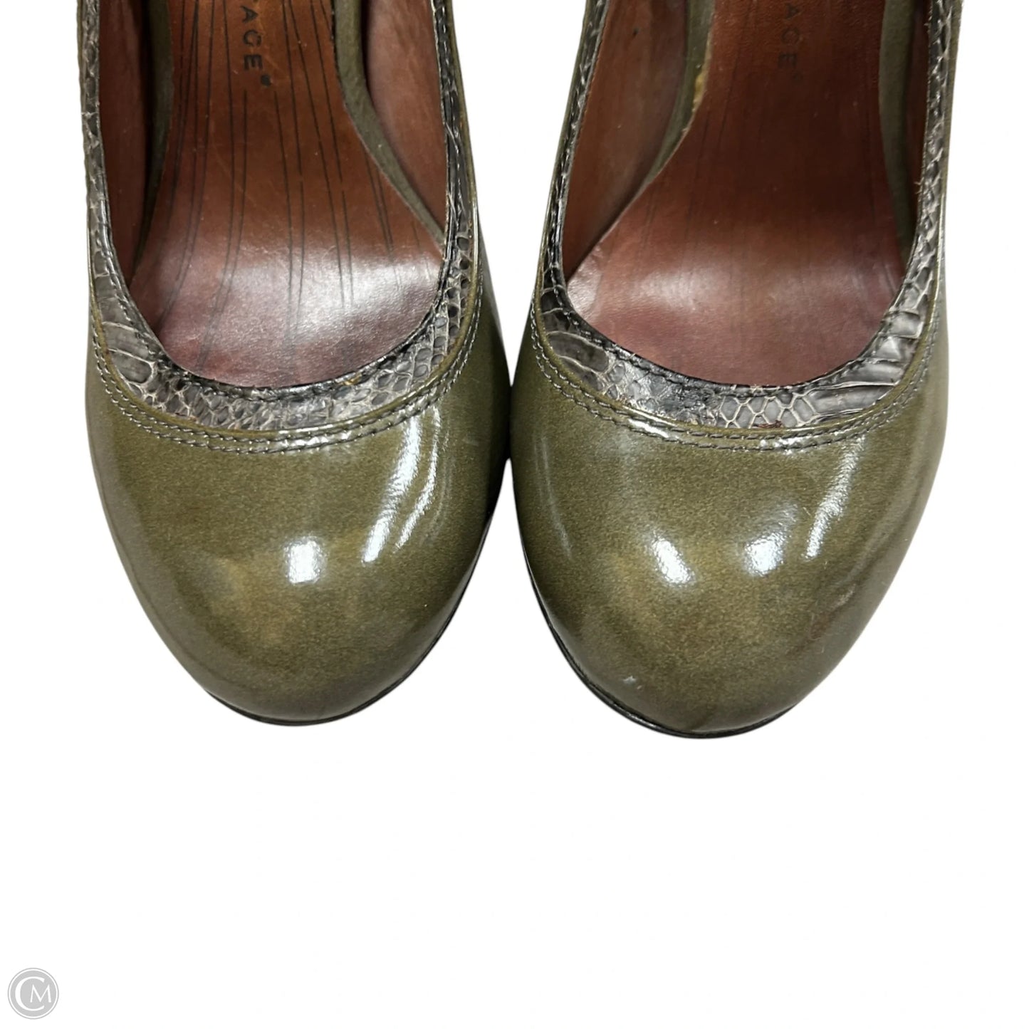 Shoes Heels Stiletto By Modern Vintage In Green, Size: 8.5