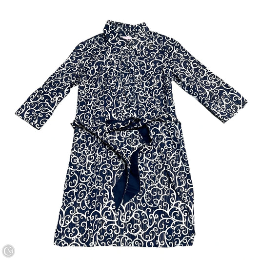 Dress Designer By Lilly Pulitzer In Blue & White, Size: S