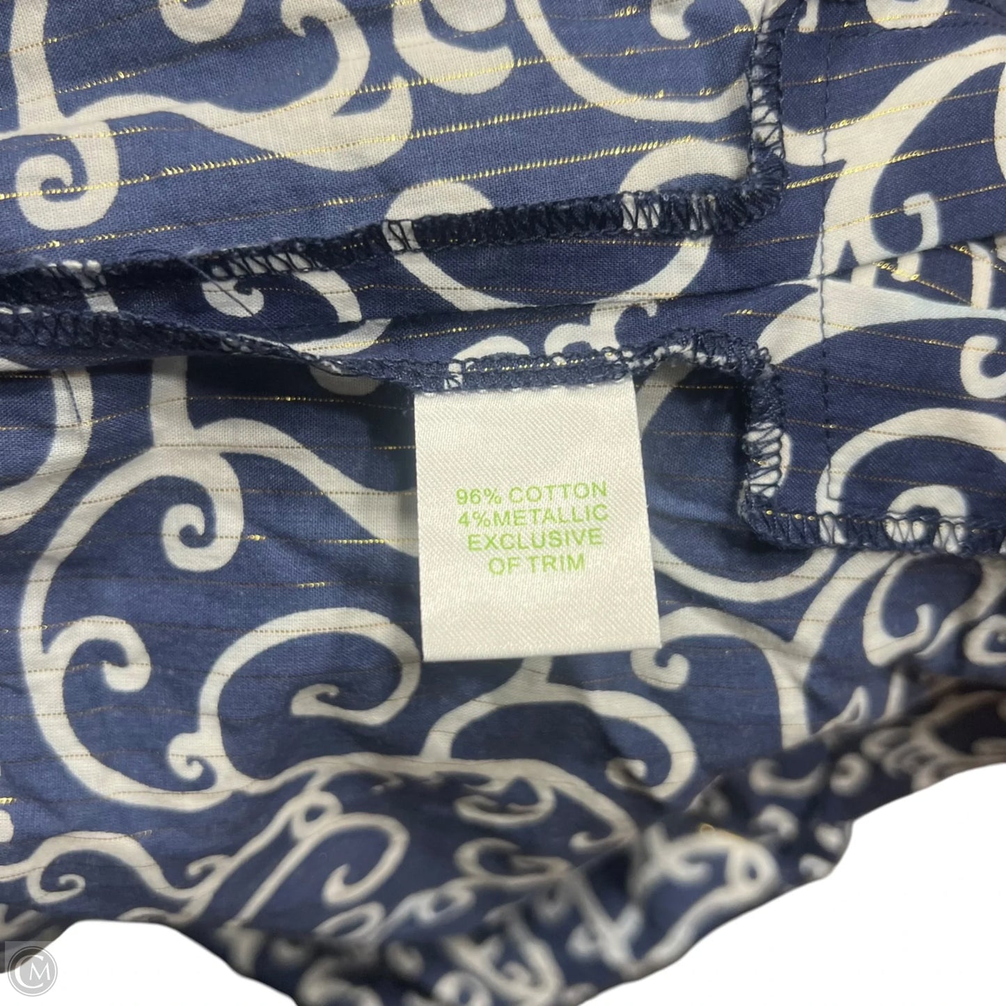 Dress Designer By Lilly Pulitzer In Blue & White, Size: S