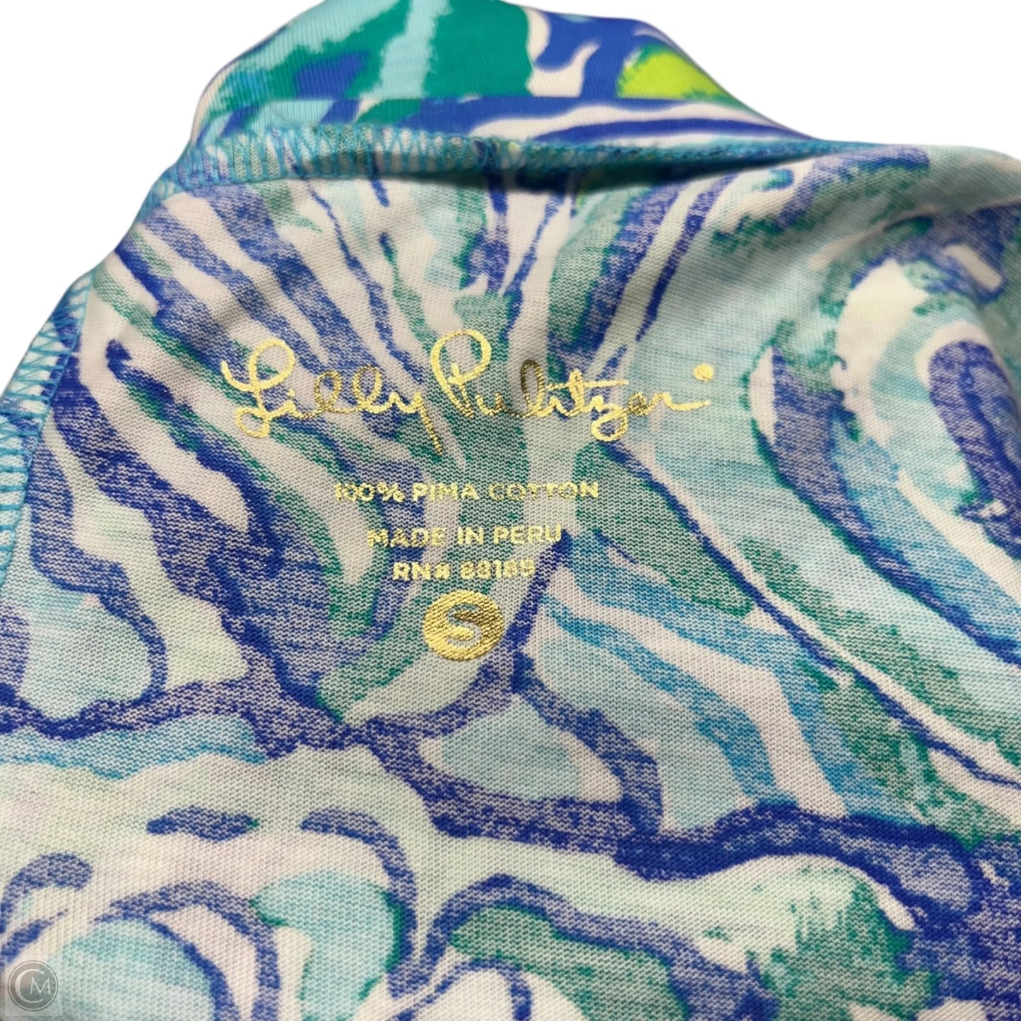 Dress Designer By Lilly Pulitzer In Blue & Green, Size: S