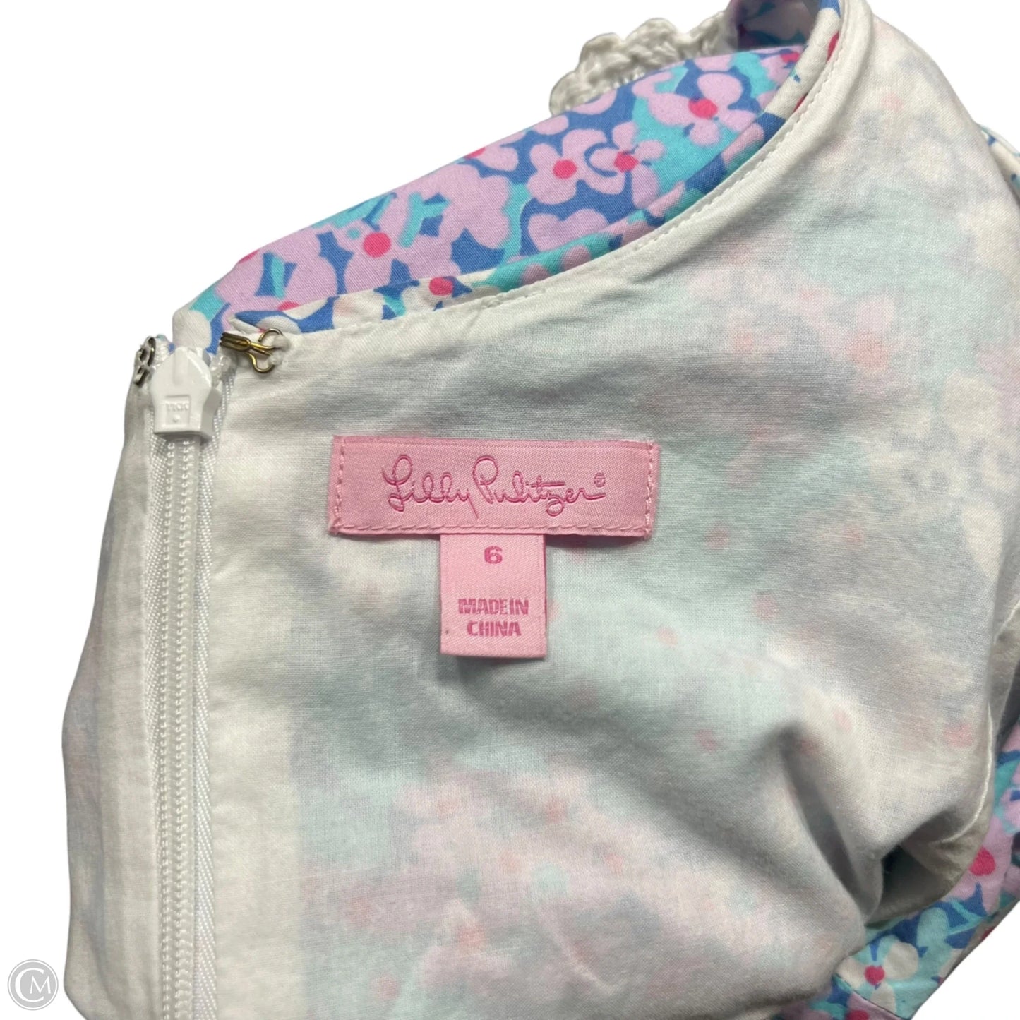Dress Designer By Lilly Pulitzer In Blue & White, Size: S