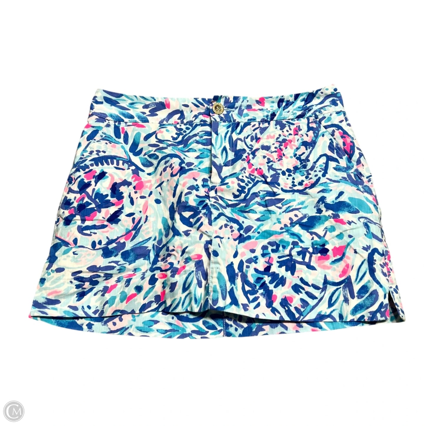 Skirt Designer By Lilly Pulitzer In Blue & Pink, Size: 8
