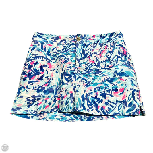 Skirt Designer By Lilly Pulitzer In Blue & Pink, Size: 8