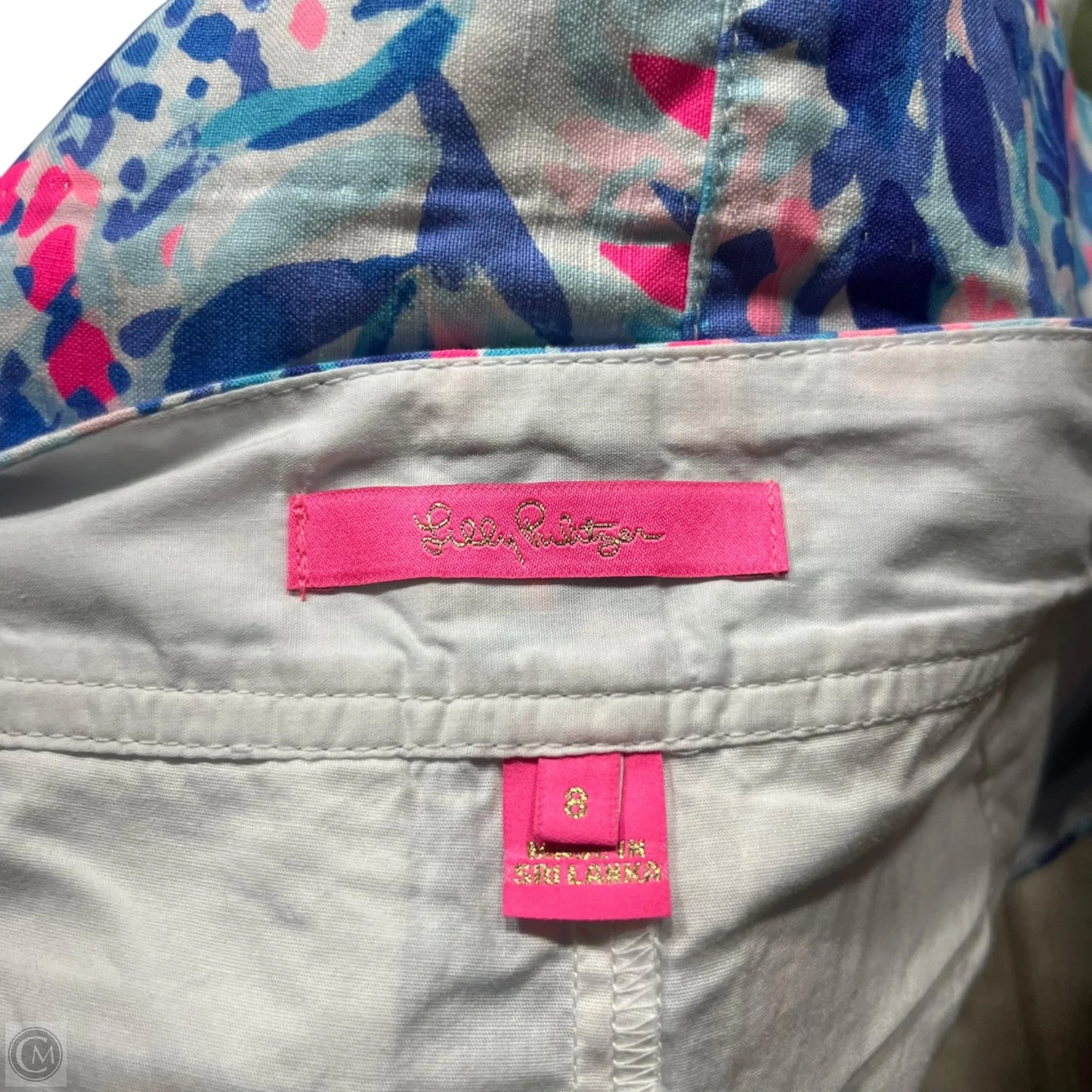 Skirt Designer By Lilly Pulitzer In Blue & Pink, Size: 8