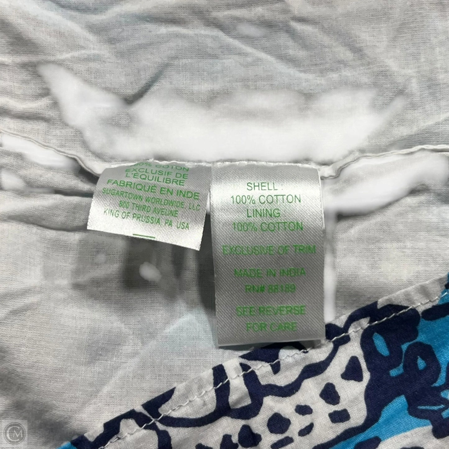 Dress Designer By Lilly Pulitzer In Blue & White, Size: M
