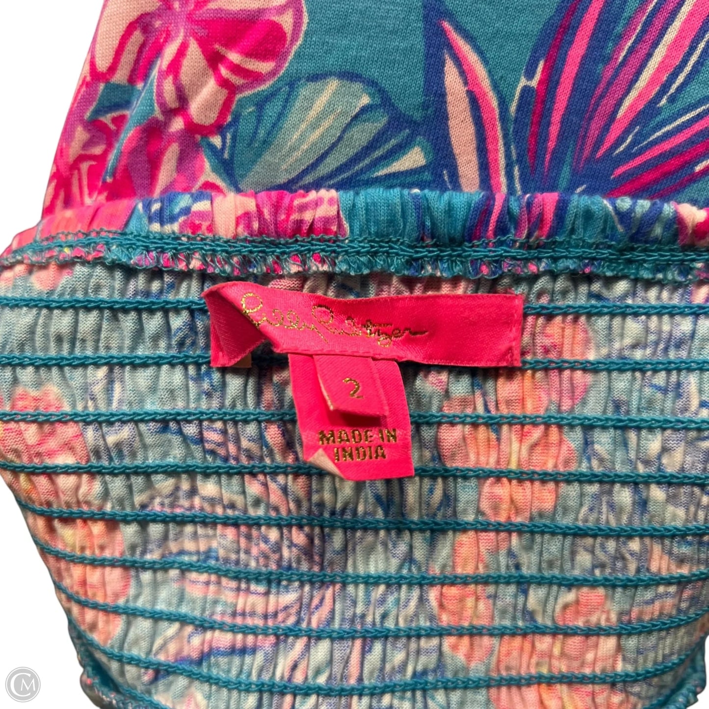 Dress Designer By Lilly Pulitzer In Blue & Pink, Size: Xs