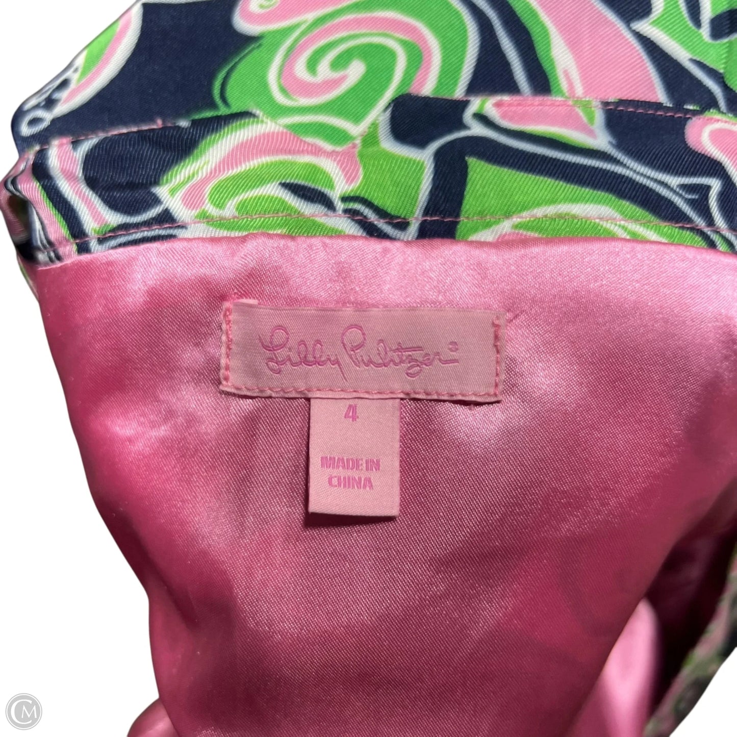 Dress Designer By Lilly Pulitzer In Blue & Green, Size: S