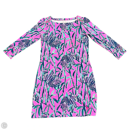 Dress Designer By Lilly Pulitzer In Green & Pink, Size: Xs