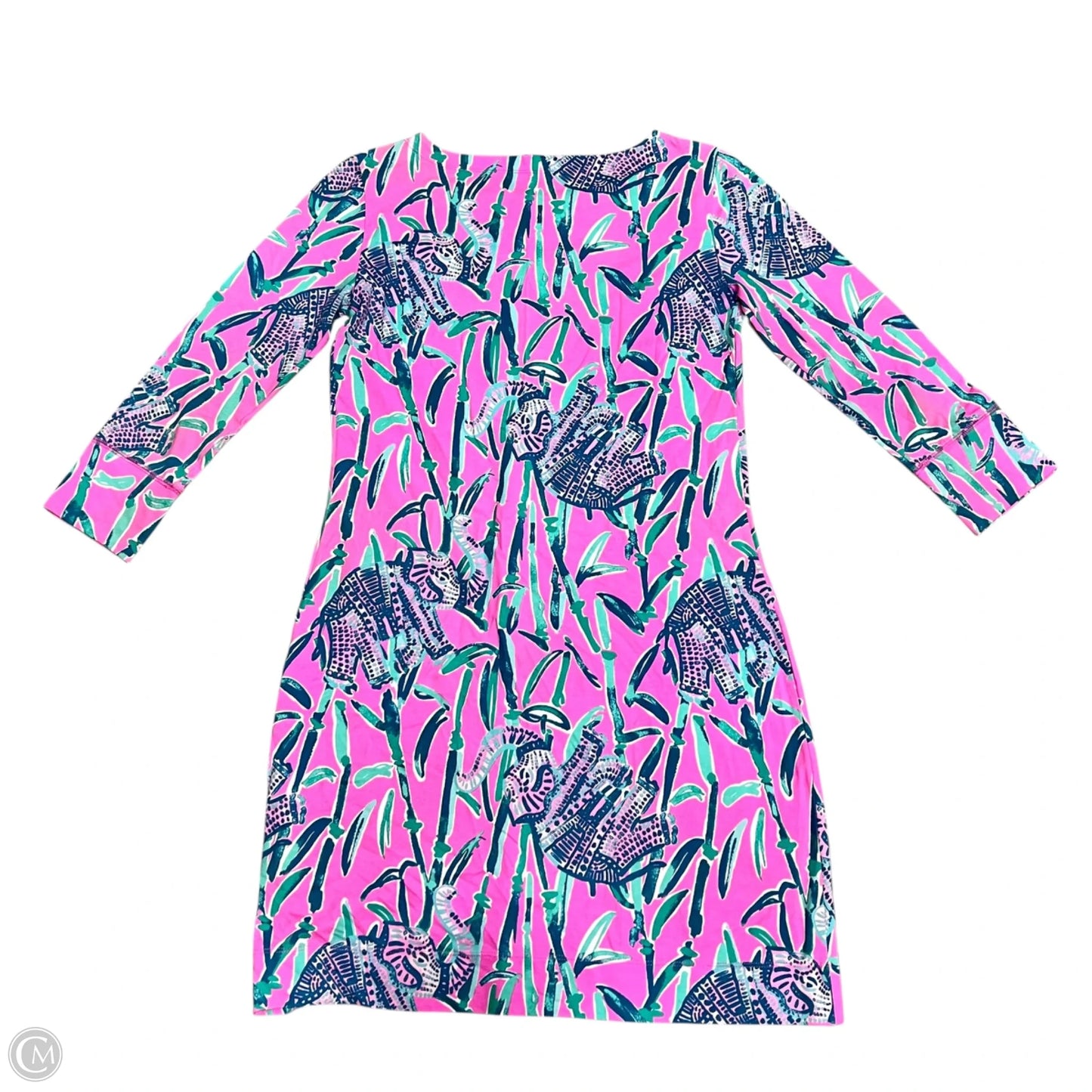 Dress Designer By Lilly Pulitzer In Green & Pink, Size: Xs