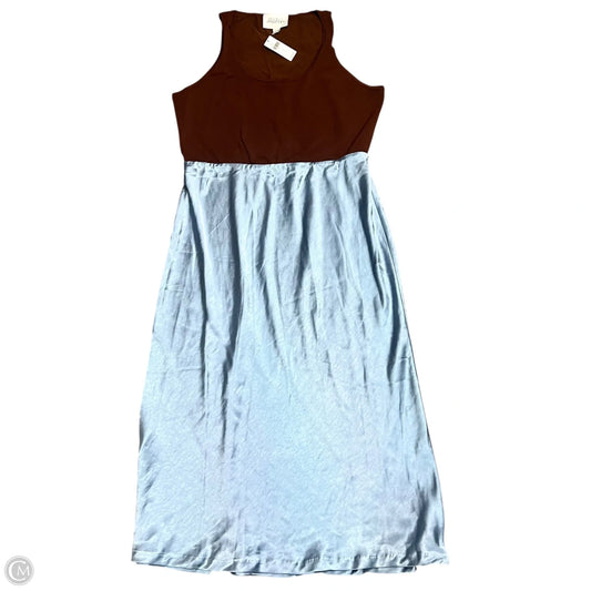 Dress Casual Maxi By Mare Mare In Blue & Brown, Size: L