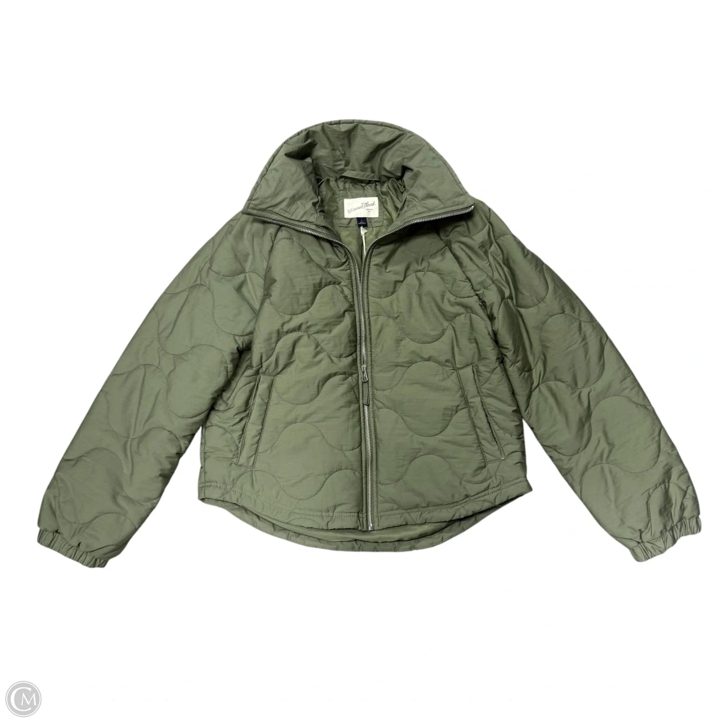 Jacket Puffer & Quilted By Universal Thread In Green, Size: S