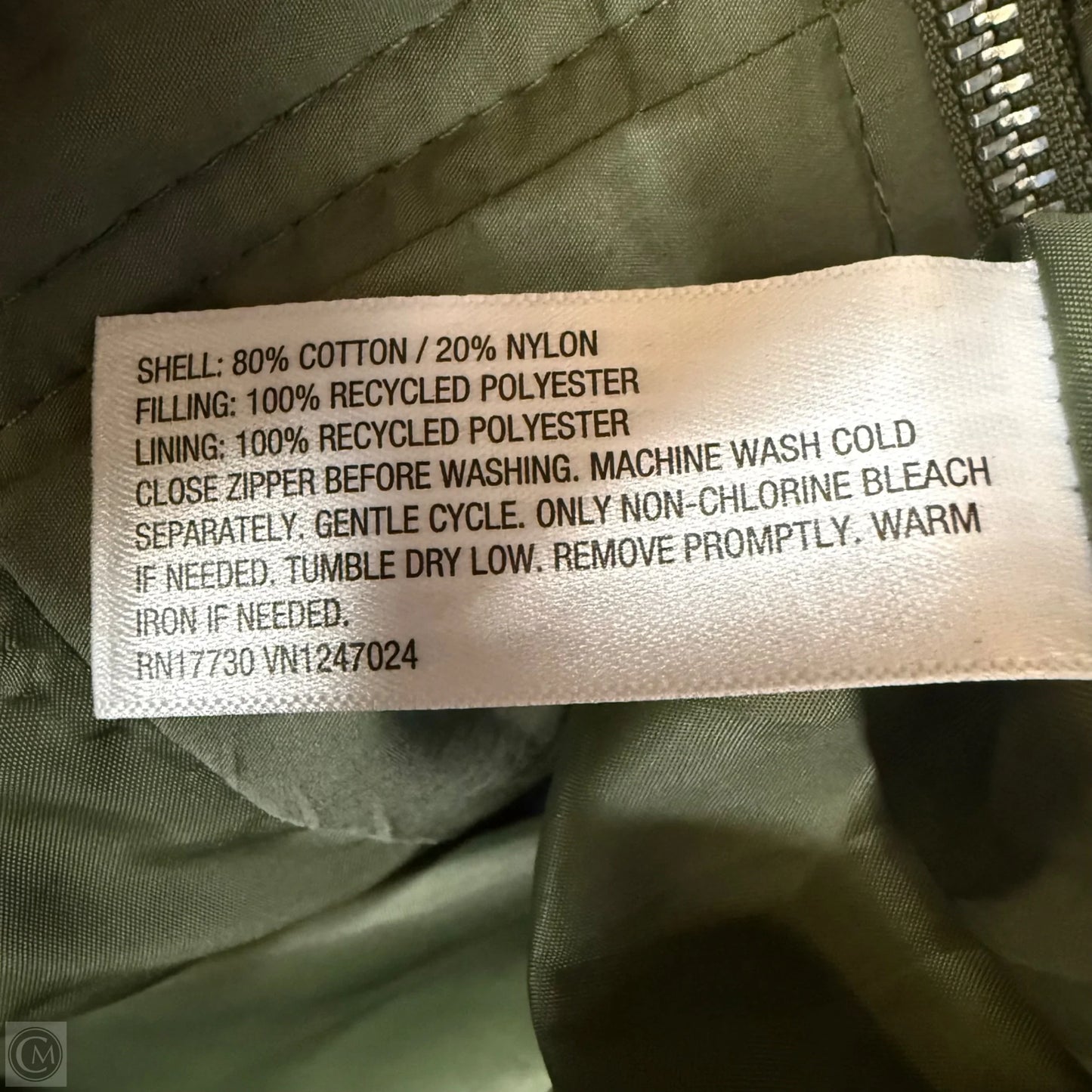 Jacket Puffer & Quilted By Universal Thread In Green, Size: S