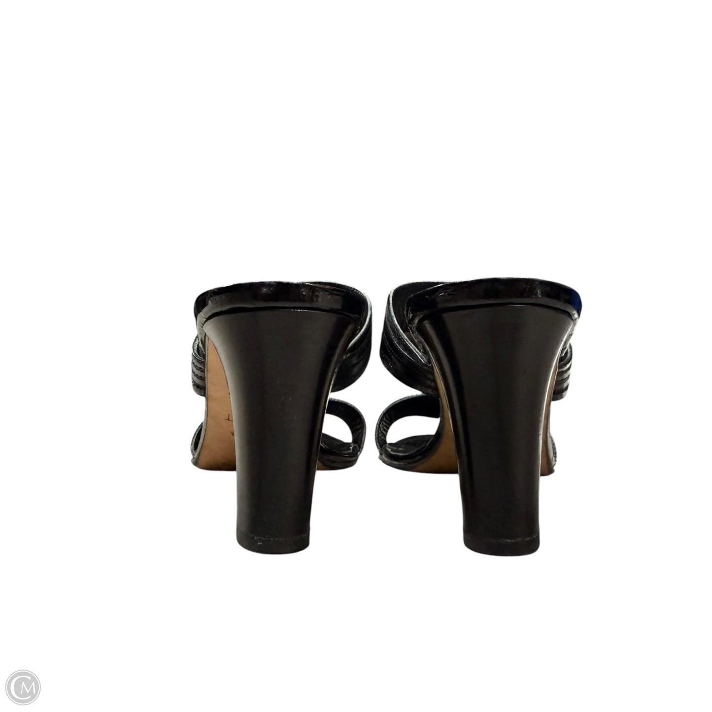 Shoes Heels Block By Brighton In Black & Silver, Size: 8.5