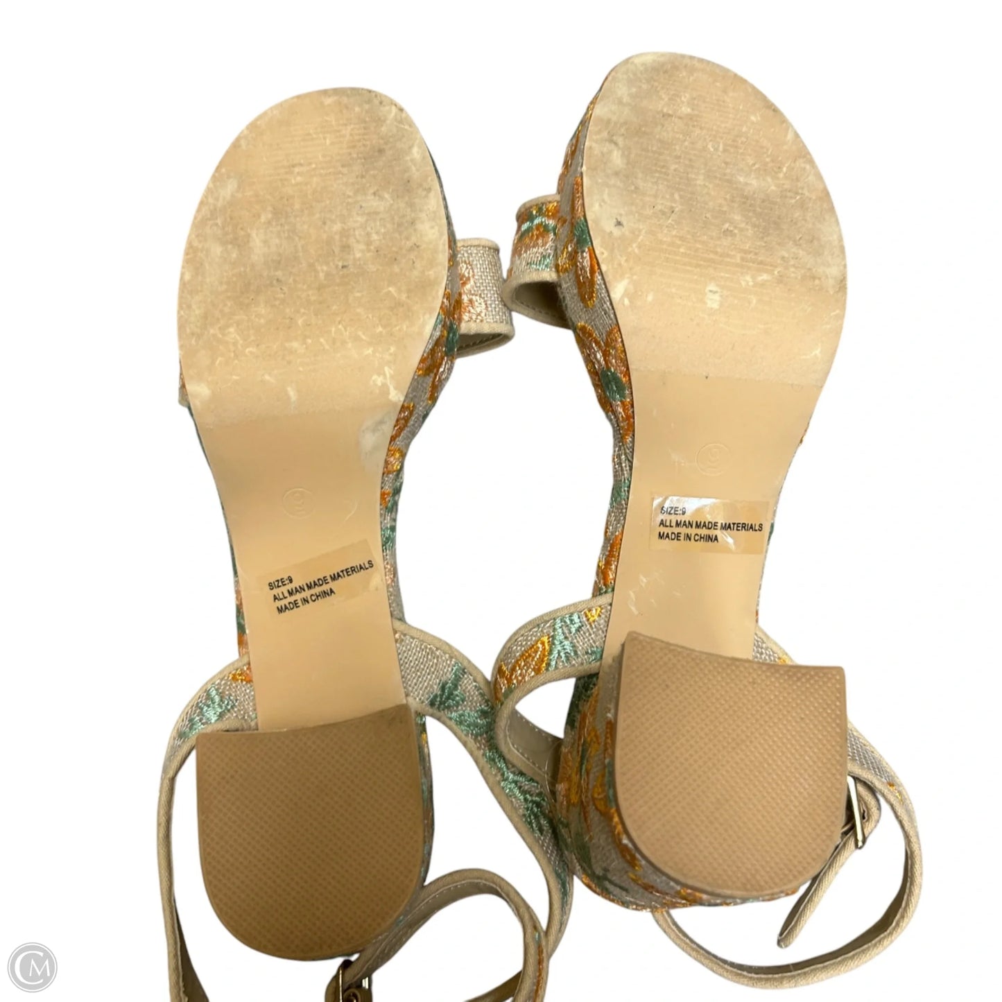 Shoes Heels Block By Lulus In Tan, Size: 9