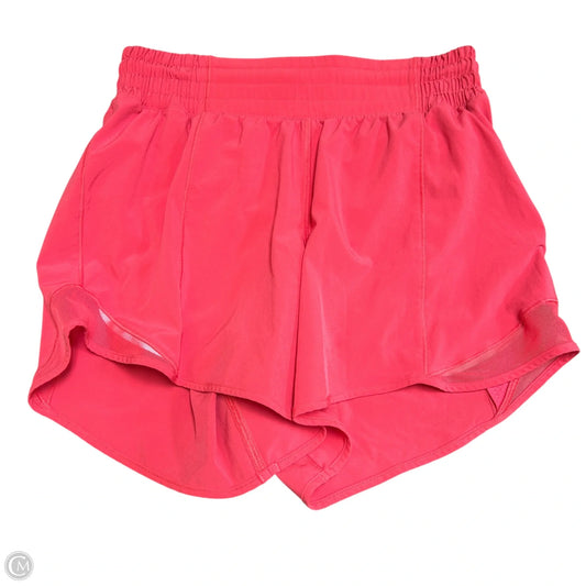 Athletic Shorts By Lululemon In Pink, Size: 4