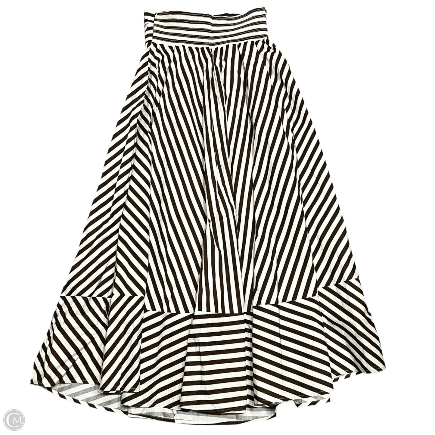 Dress Casual Maxi By Petal & Pup In Brown & Cream, Size: M