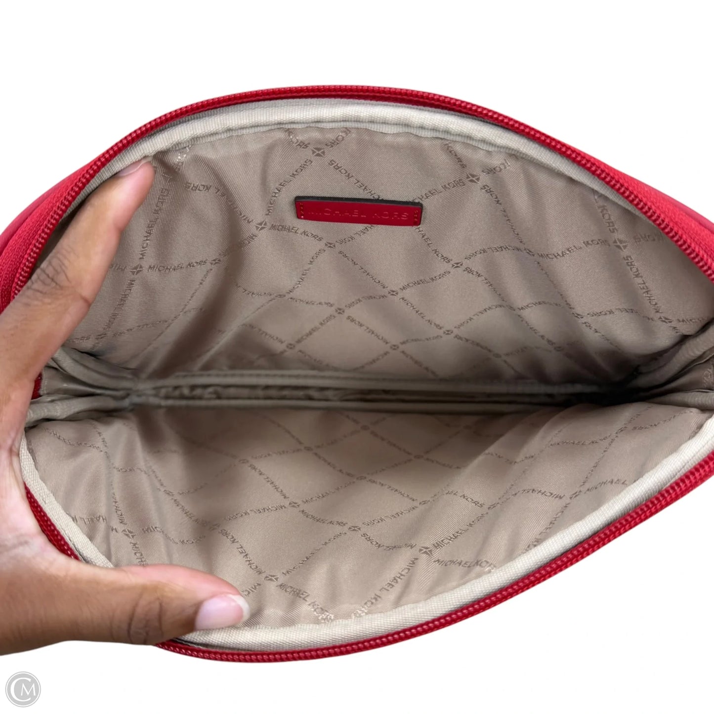 Makeup Bag Designer By Michael Kors, Size: Medium