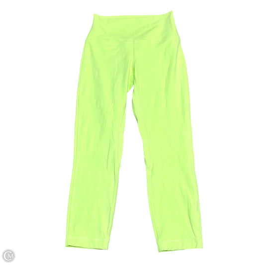 Athletic Capris By Lululemon In Green, Size: 6